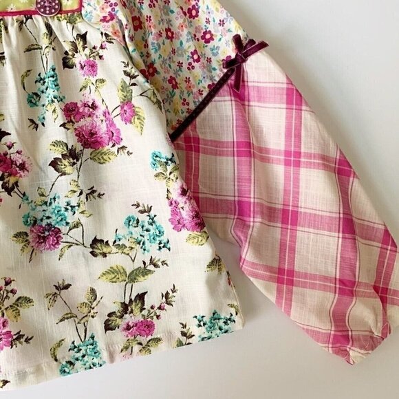 NWT Matilda Jane Girl Art School Mixed-Print Peasant Top 2T 8 years 10 years - Picture 8 of 12